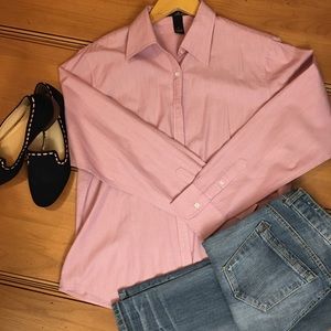 Willi Smith Cotton Button Down Top. Size L